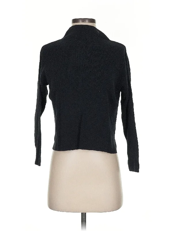 Turtleneck Sweater Chenille Brocade Lace