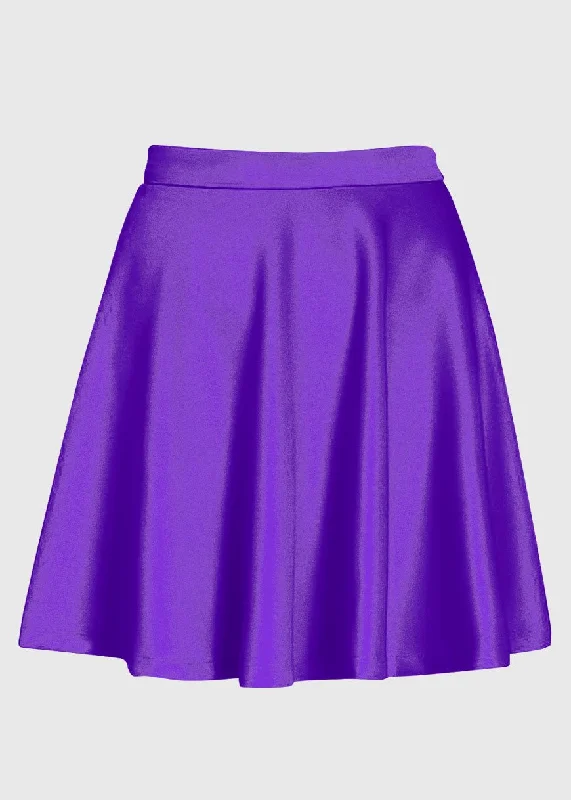 Purple High Waist Skirt corduroy skirt durable