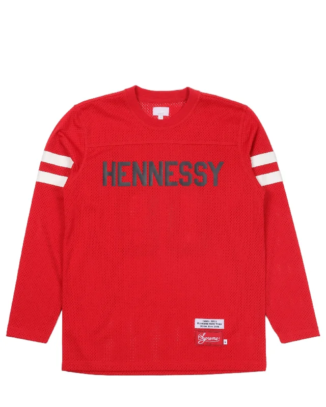 "Hennessy" Striped Jersey (2011) Off Shoulder Jersey Top