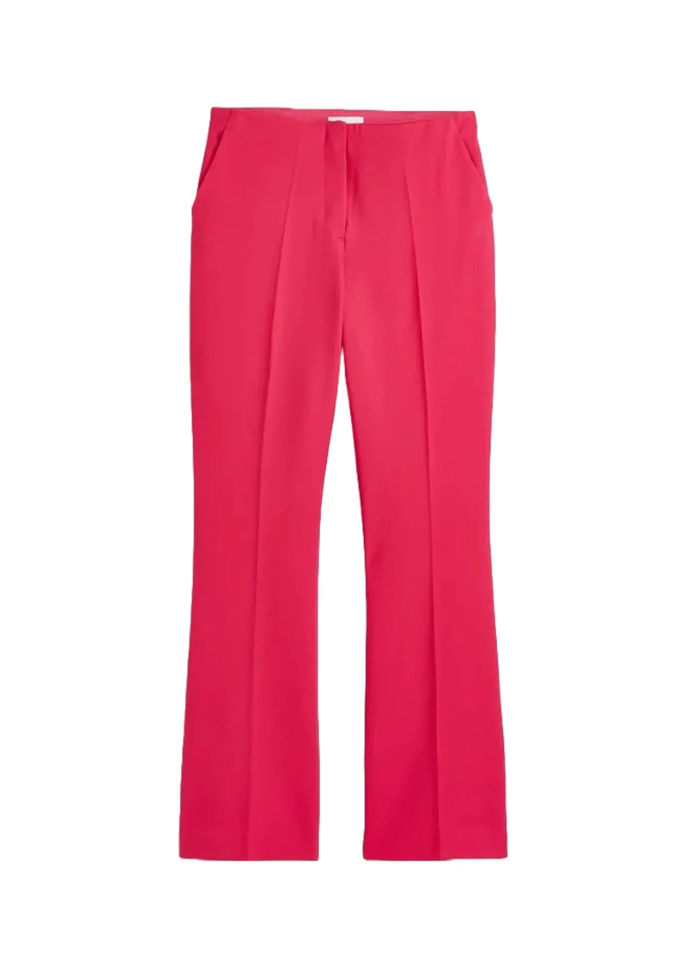 CERISE FLARED TROUSERS Trousers High Rise Slim Fit