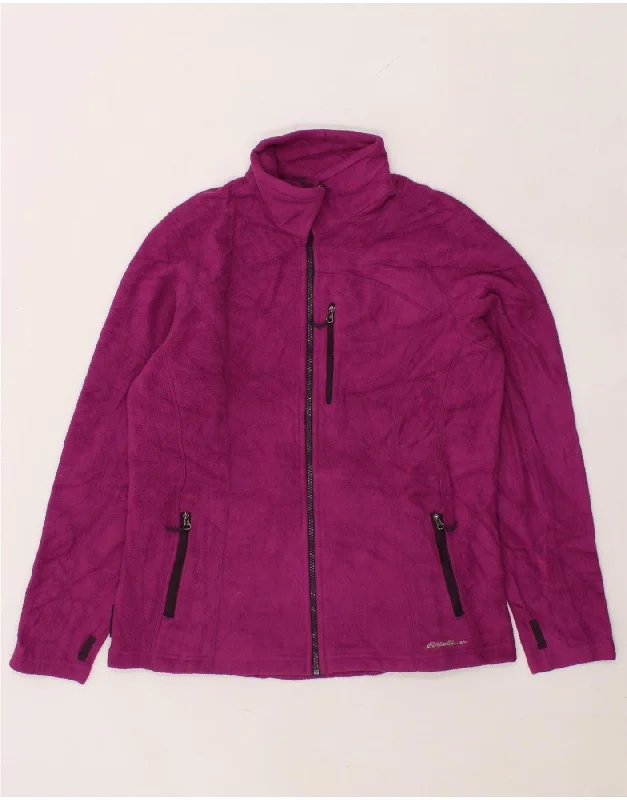 EDDIE BAUER Womens Fleece Jacket UK 16 Large Pink Polyester Quilted Jacket Puffer Jacket Insulated Jacket EDDIE BAUER Womens Fleece Jacket UK 16 Large Pink Polyester Quilted Jacket Puffer Jacket Insulated Jacket