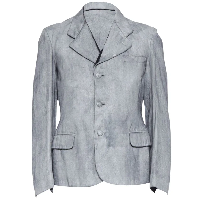 Maison Margiela silver painted casual blazer jacket Wool Jacket Cashmere Jacket Tweed Jacket Maison Margiela silver painted casual blazer jacket Wool Jacket Cashmere Jacket Tweed Jacket