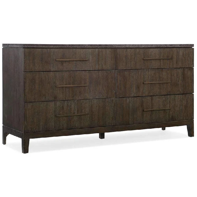 Miramar Aventura Raphael Six-Drawer Dresser sweetheart Neckline Romantic
