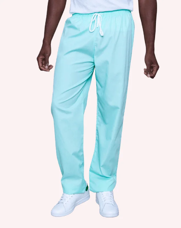 Aria Unisex Lightweight Scrub Trousers - Aqua Trousers Modern Contemporary