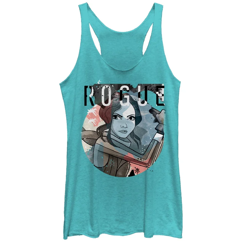 Women's Star Wars: Forces of Destiny Jyn Racerback Tank Top coral tank top