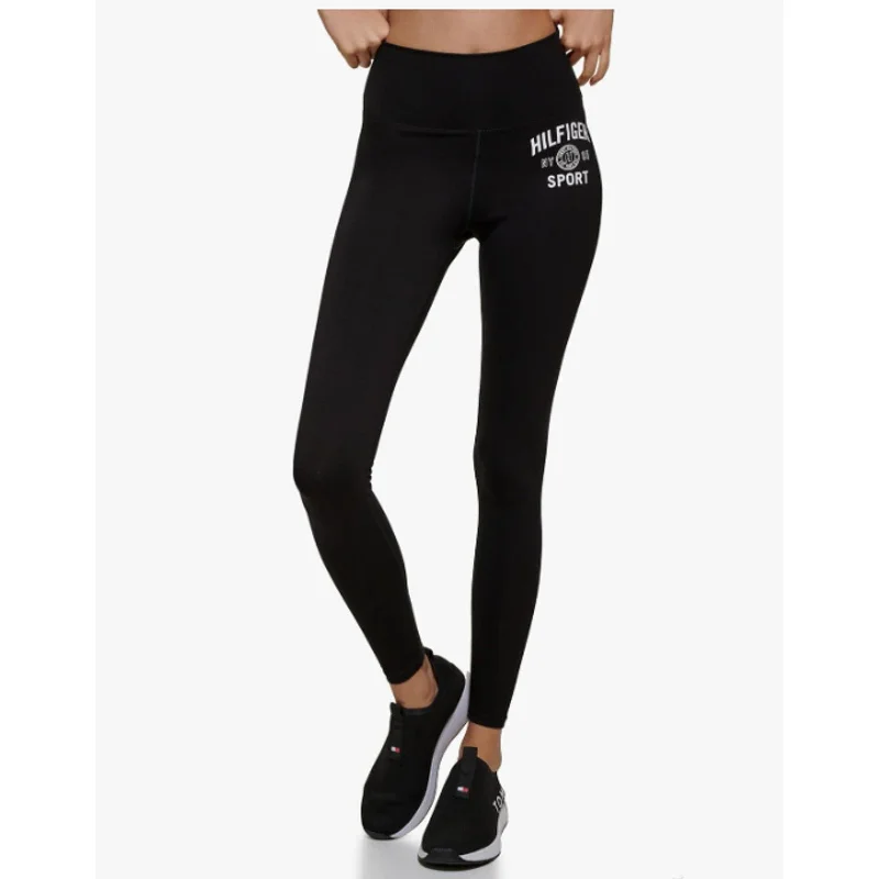 TOMMY HILFIGER Women's Jersey Legging Black Large High Waisted Full Length NWT High-End Jersey Tee TOMMY HILFIGER Women's Jersey Legging Black Large High Waisted Full Length NWT High-End Jersey Tee