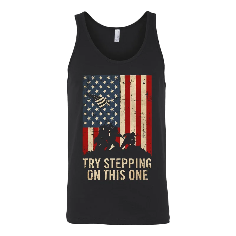 Try Stepping On This One Tank Top bold tank top