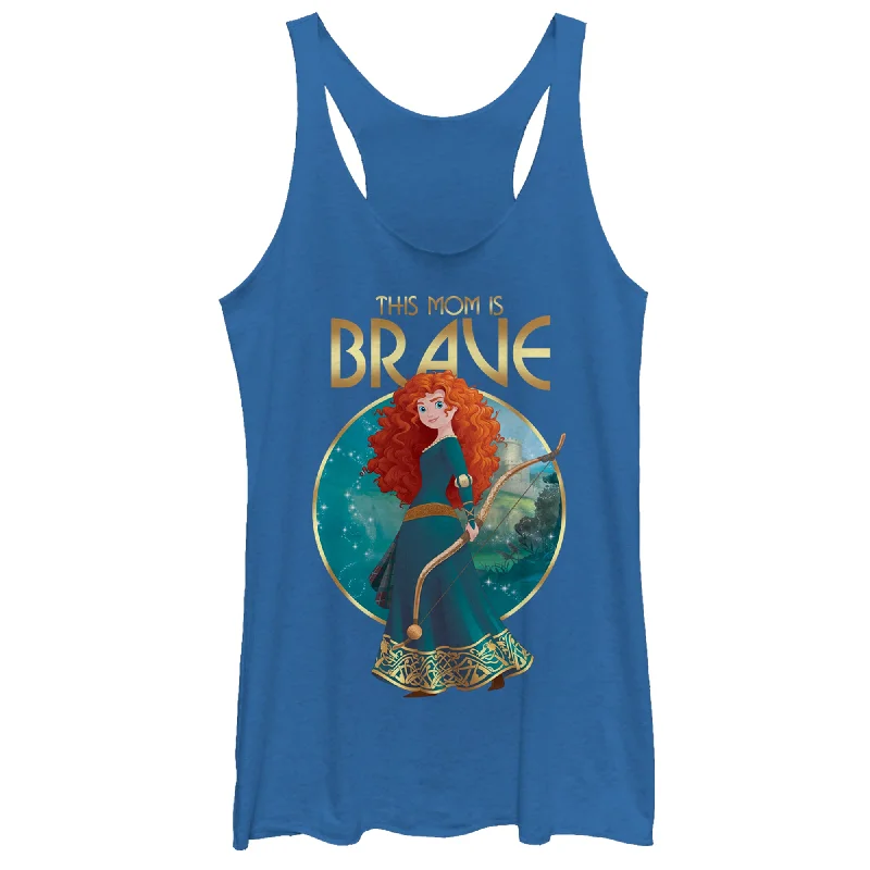 Women's Brave Merida Mom Racerback Tank Top baby blue tank
