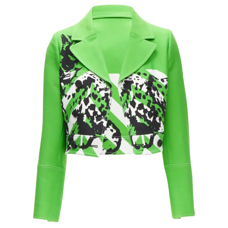 Christian Dior Fantaisie animalier cropped jacket Bomber Jacket Anorak Windbreaker
