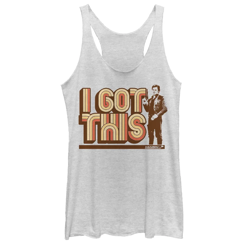Women's Solo: A Star Wars Story Han I Got This Racerback Tank Top sequin tank top