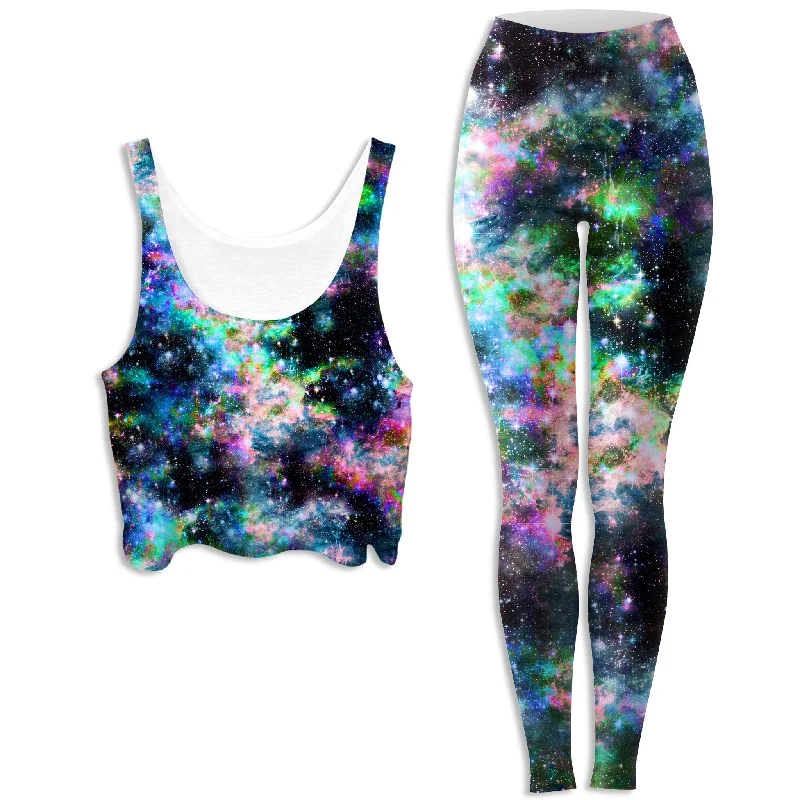 Weird Rave Crop Top and Leggings Combo Anti-Shrink Durable Soft