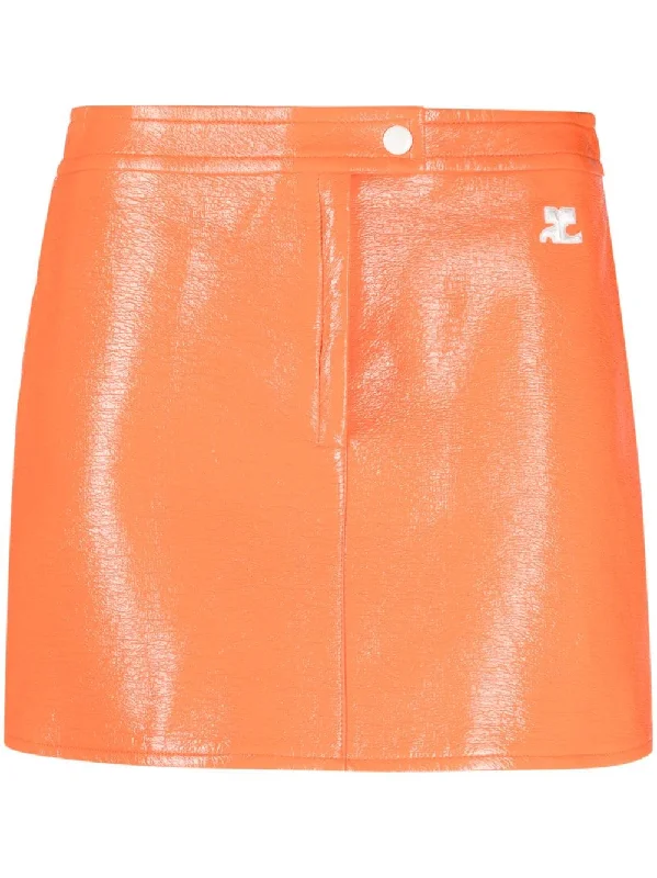 Courrges Skirt Vinyle Reedition Sunset corduroy skirt cozy