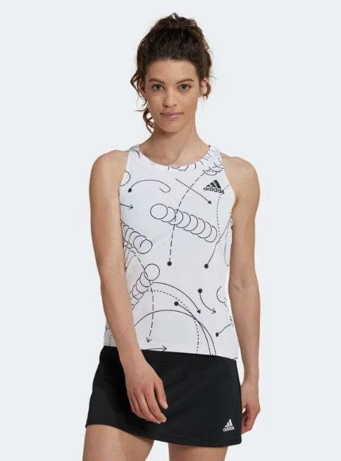 Adidas Women's Club Tennis Graphic Tank Top sequin tank top