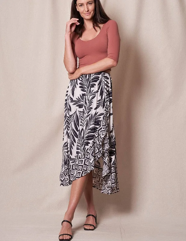 Carmela Side Slit Skirt wool skirt sturdy