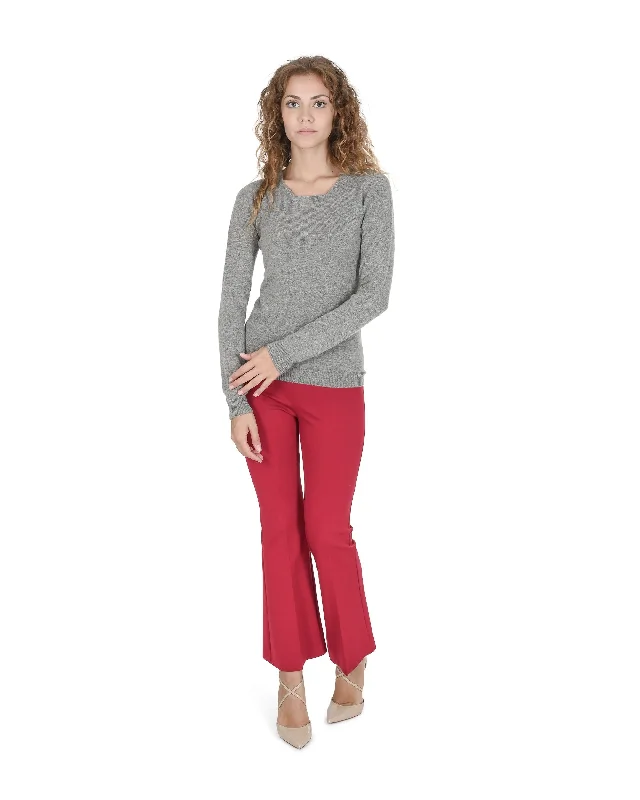 Crown of Edinburgh Cashmere Womens Square Neck Sweater COE 0024 PEWTER GREY Sweater Knitwear Pullover Crown of Edinburgh Cashmere Womens Square Neck Sweater COE 0024 PEWTER GREY Sweater Knitwear Pullover