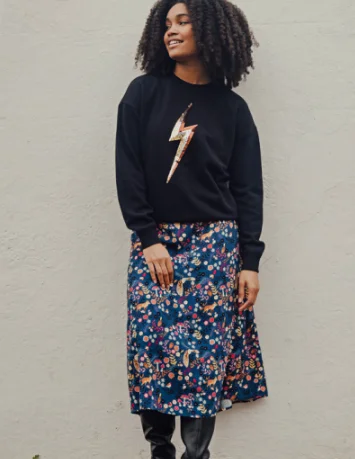 Zora Midnight Woodland Skirt wool skirt thick