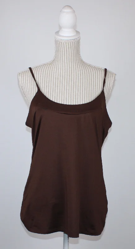 GEORGE BROWN SKILY TANK TOP LADIES LARGE PRE-LOVED peekaboo tank top