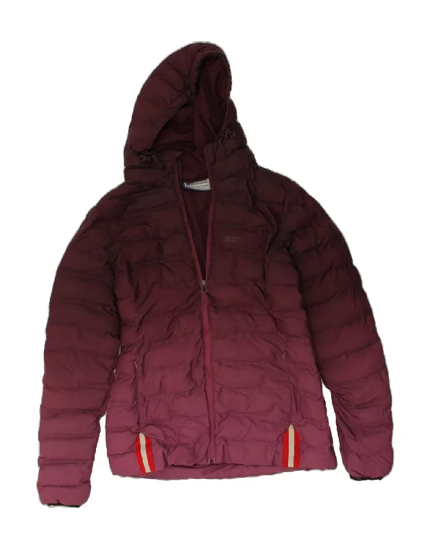 MOUNTAIN WAREHOUSE Womens Hooded Padded Jacket UK 12 Medium Burgundy Satin Jacket Silk Jacket Chiffon Jacket MOUNTAIN WAREHOUSE Womens Hooded Padded Jacket UK 12 Medium Burgundy Satin Jacket Silk Jacket Chiffon Jacket