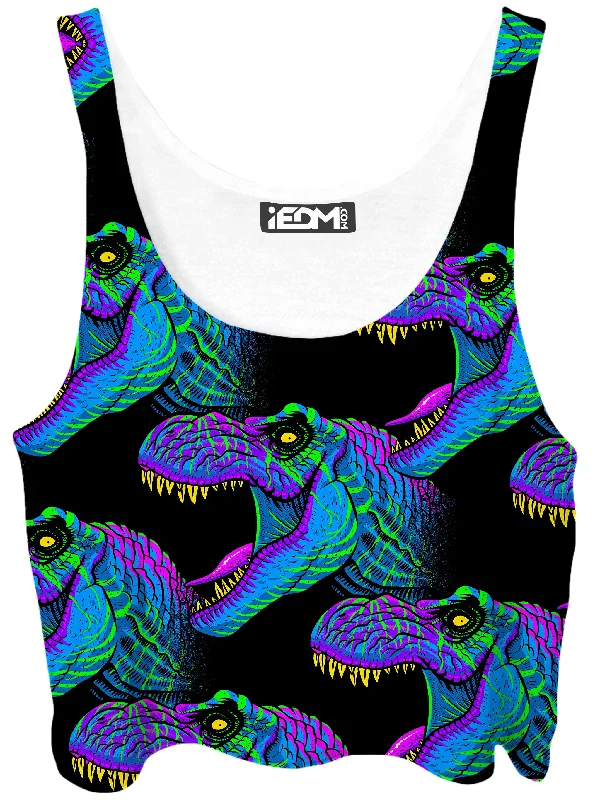 Jurassic Crop Top Casual Formal Business