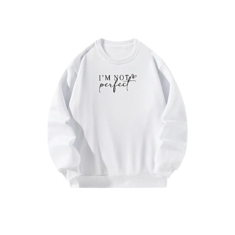 Maxbell Womens Crewneck Sweatshirt Winter Activewear Tops for Work Daily Wear Street S White Hoodie Crop Top Short Trendy