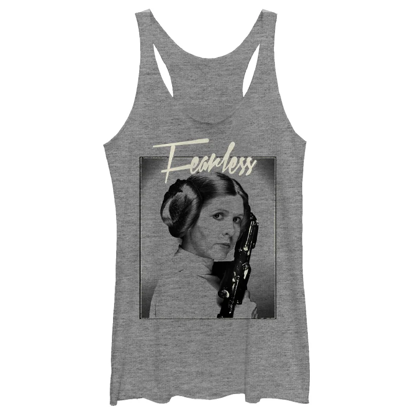 Women's Star Wars Fearless Princess Leia Racerback Tank Top long tank top