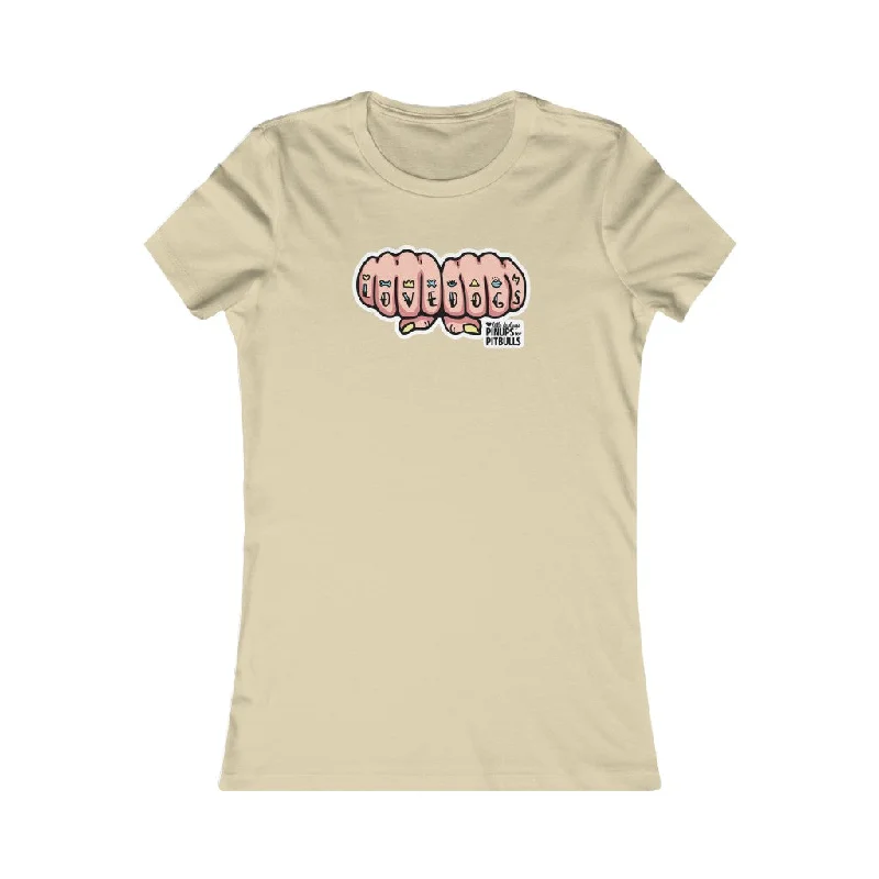 Love Dogs Knuckles V2 | Women's Relaxed Jersey Short Sleeve Scoop Neck Tee Custom Jersey Tee Love Dogs Knuckles V2 | Women's Relaxed Jersey Short Sleeve Scoop Neck Tee Custom Jersey Tee