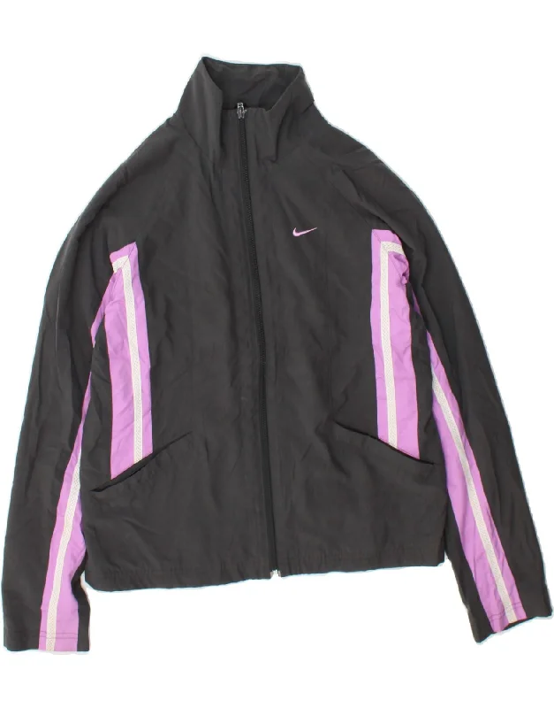 NIKE Womens Tracksuit Top Jacket US 4/6 Small Black Colourblock Polyester Jersey Jacket Tulle Jacket Batik Jacket NIKE Womens Tracksuit Top Jacket US 4/6 Small Black Colourblock Polyester Jersey Jacket Tulle Jacket Batik Jacket
