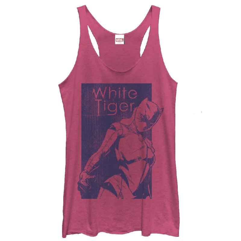 Women's Marvel White Tiger Amulet Racerback Tank Top mint tank top