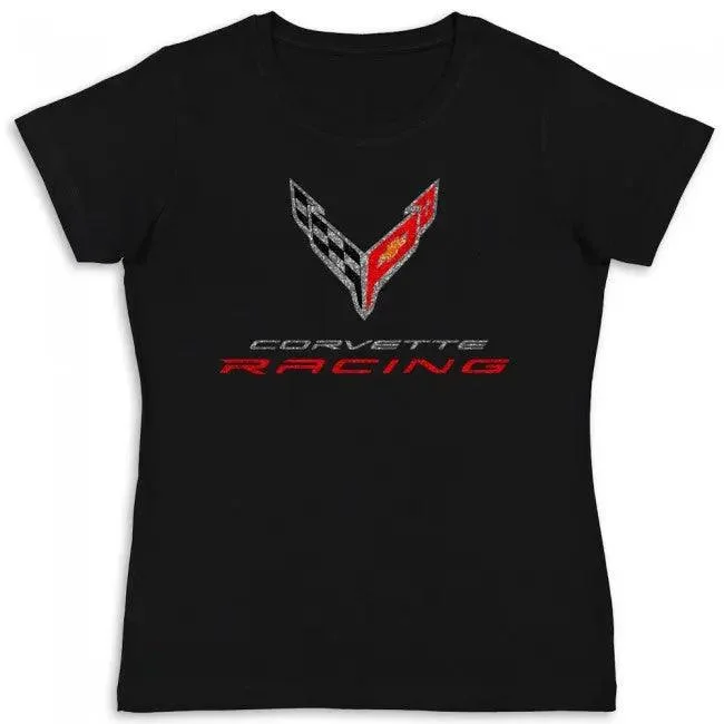 Corvette Racing Ladies Fine Jersey Tee Casual Jersey Blouse