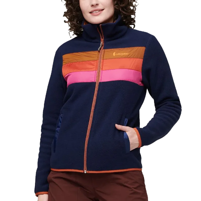 Women's Teca Fleece Full-Zip Jacket Knit Fabric Woven Fabric Fleece Fabric