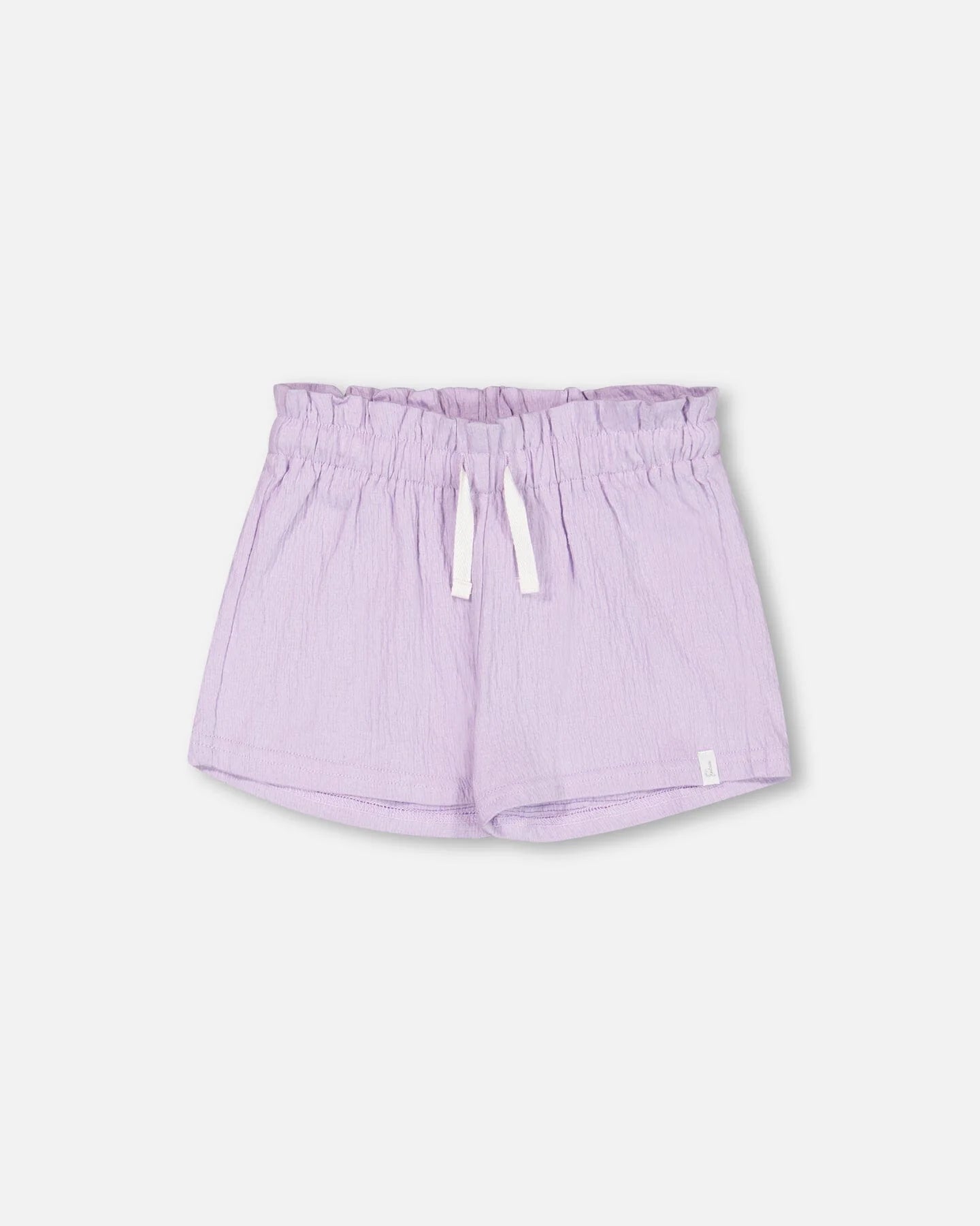 Crinkle Jersey Short- Lilac Boat Neck Jersey Shirt