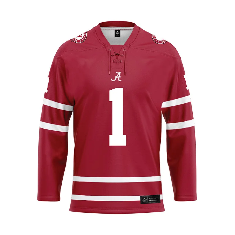 Alabama - NCAA Women's Track & Field : Miracle Ailes - Crimson Hockey Jersey Autumn Jersey Shirt Alabama - NCAA Women's Track & Field : Miracle Ailes - Crimson Hockey Jersey Autumn Jersey Shirt