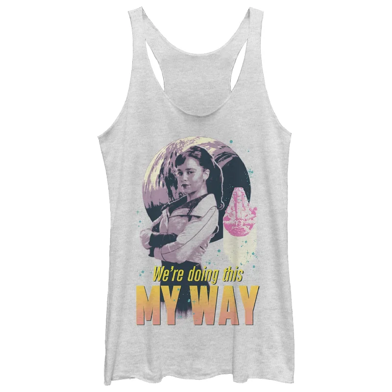 Women's Solo: A Star Wars Story Qi'ra My Way Ship Racerback Tank Top bronze tank top Women's Solo: A Star Wars Story Qi'ra My Way Ship Racerback Tank Top bronze tank top