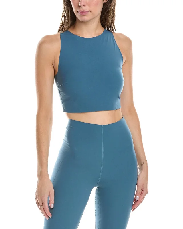 Wolford Bonded Crop Top Ribbed Crop Top High Neck Heavyweight