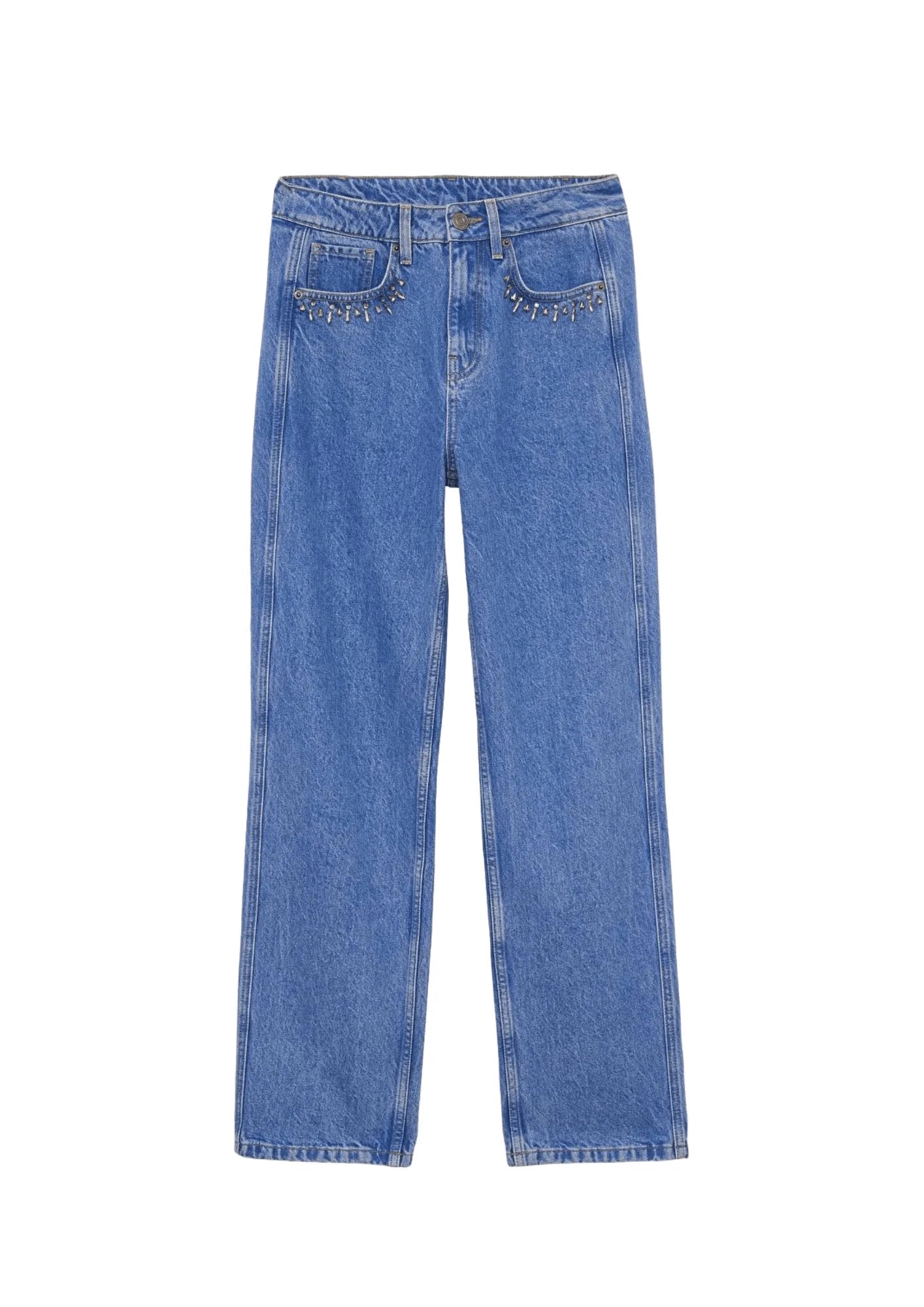 JULIO MOM FIT DENIM TROUSERS Trousers Wedding White