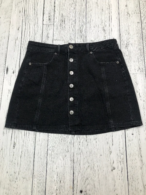 American Eagle black denim skirt - Hers M/8 silk skirt elegant