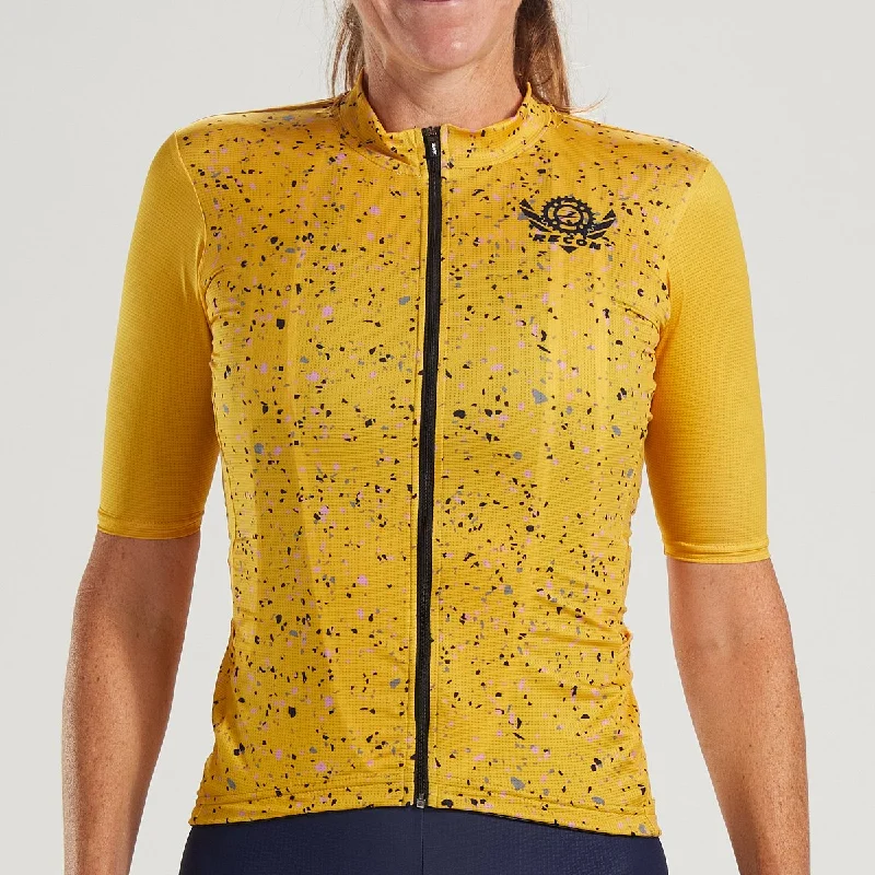Womens Recon Cycle Jersey - Marigold Limited Edition Jersey Tee