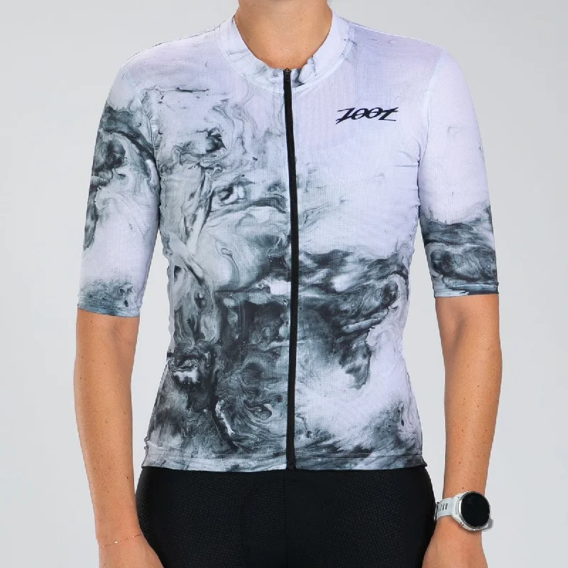 Women's Elite 2.0 Cycle Aero Jersey - White Hot Handmade Jersey Tee