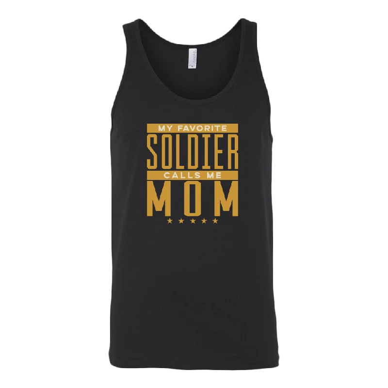 My Favorite Soldier Calls Me Mom Tank Top black tank top