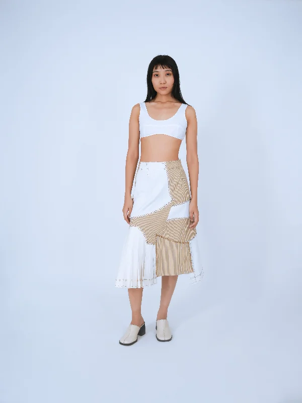 Bamboo Repurposed Skirt cashmere skirt fine