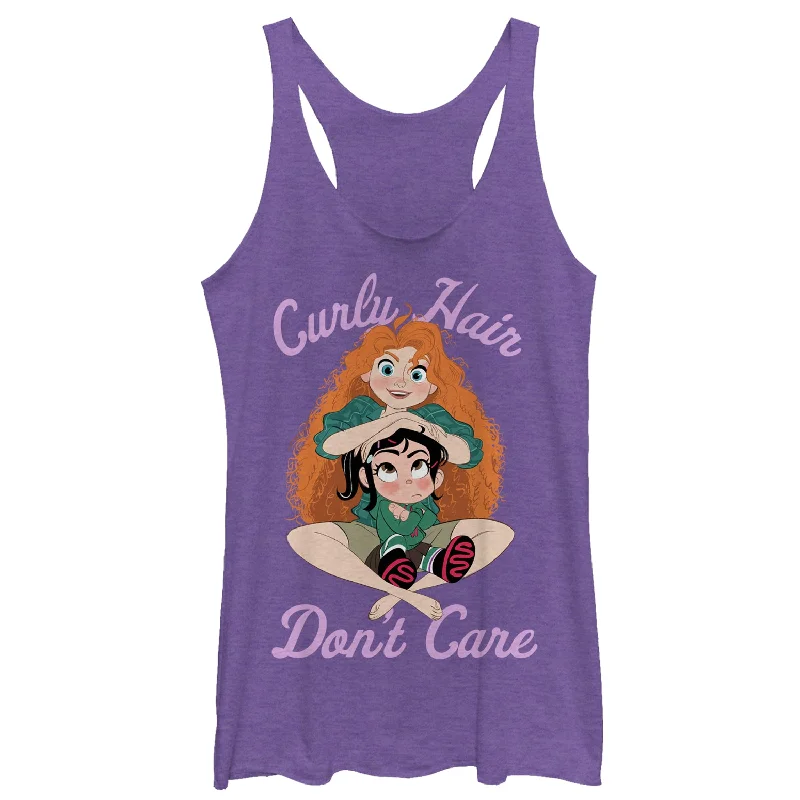 Women's Ralph Breaks the Internet Merida Hair Racerback Tank Top athletic tank top