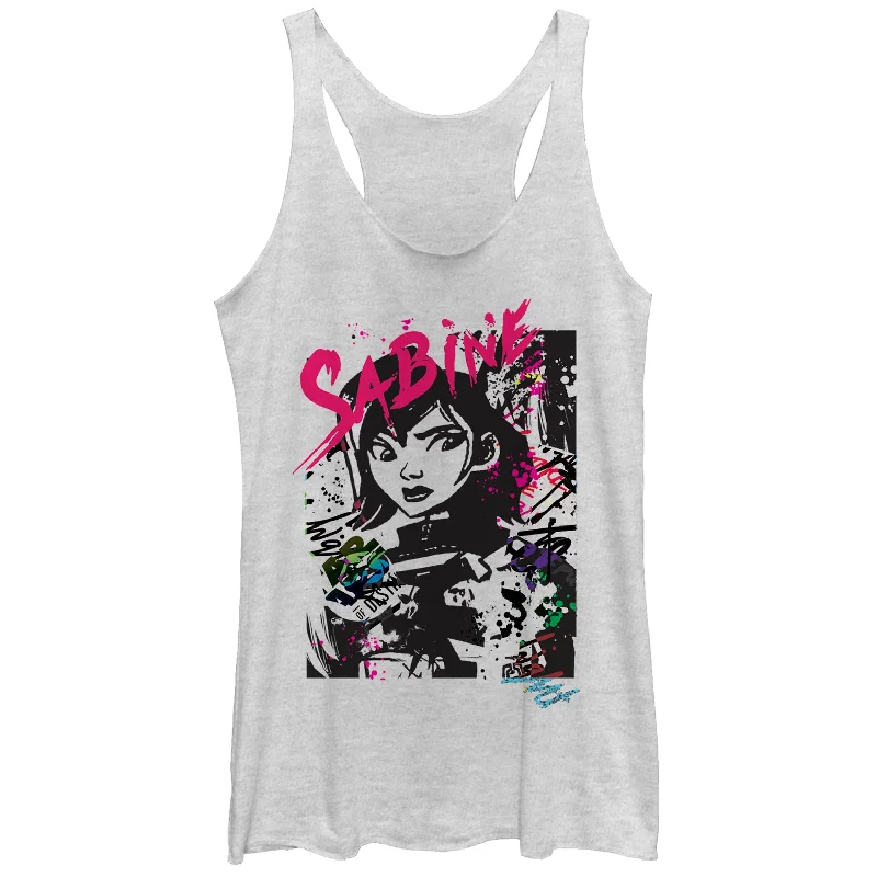 Women's Star Wars: Forces of Destiny Sabine Racerback Tank Top stylish tank top