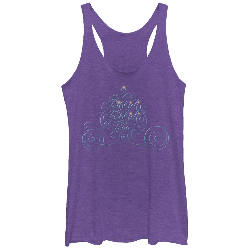 Women's Cinderella Bibbidi Bobbidi Boo Racerback Tank Top neon tank top