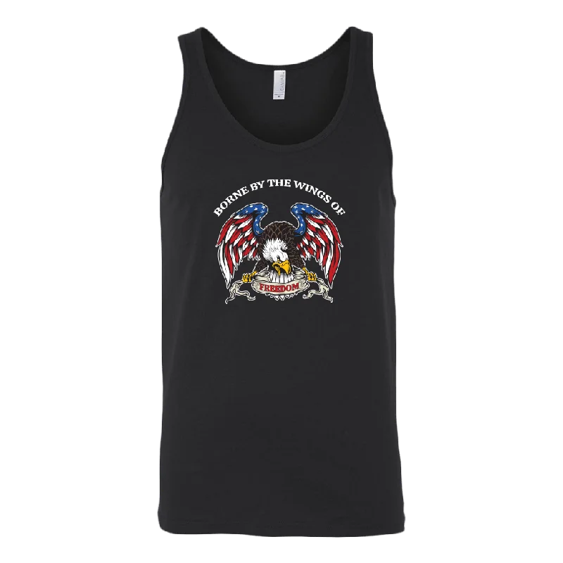 Borne by the Wings of Freedom Tank Top stretchy tank top