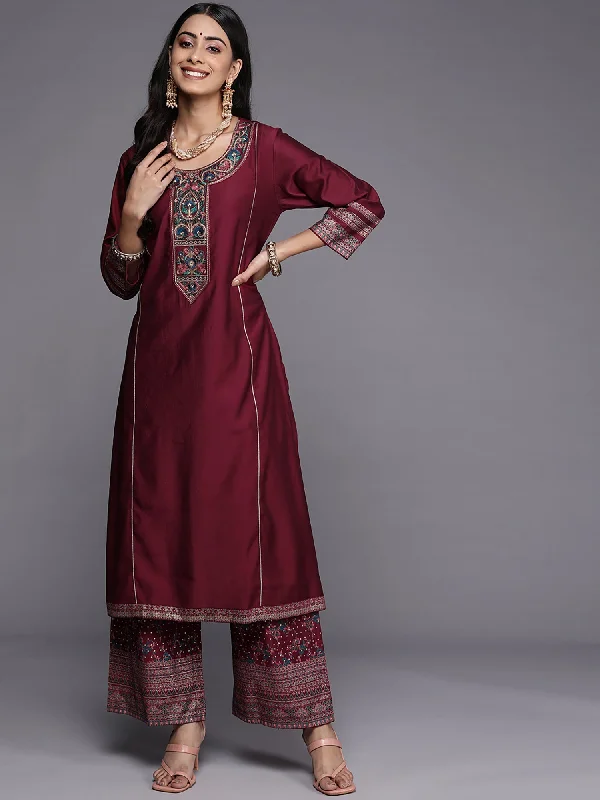 Women's Kurta With Trousers & Dupatta - Indo Era Trousers Canvas Durable