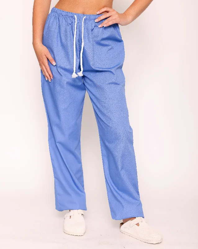 Aria Unisex Lightweight Scrub Trousers - Metro Blue Trousers Brand Named