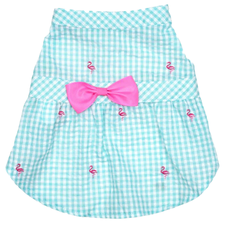 Dress | Gingham Flamingos
