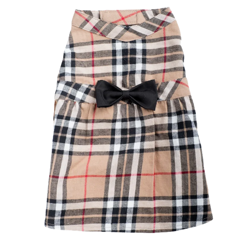 Dress | Bias Plaid Tan