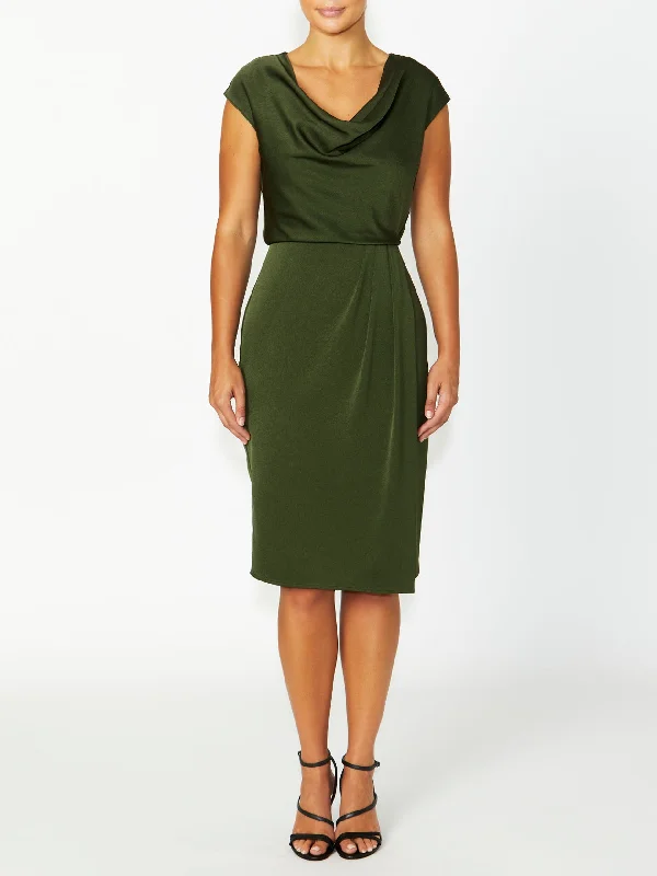 Beth Dark Olive Dress