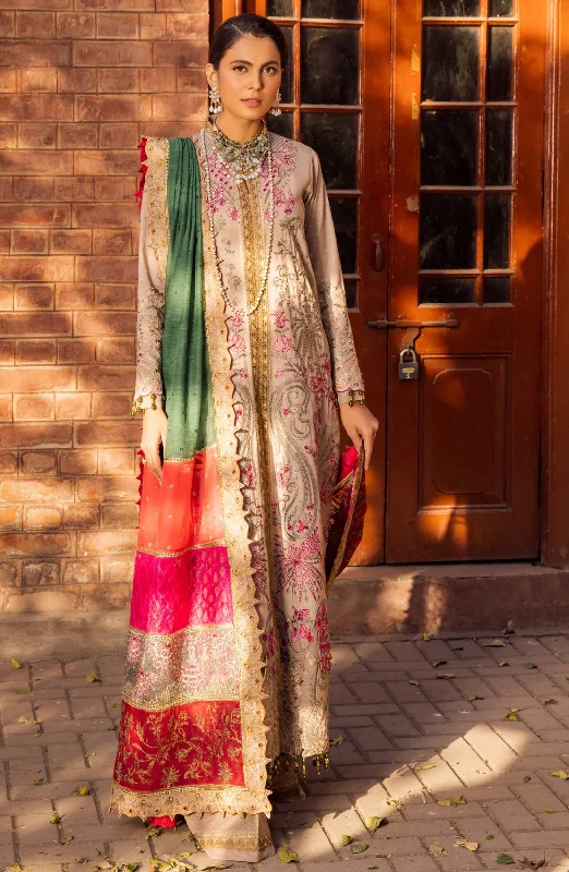 Eid Dress in Embroidered Kameez Trouser Dupatta Style Trousers Versatile Stylish
